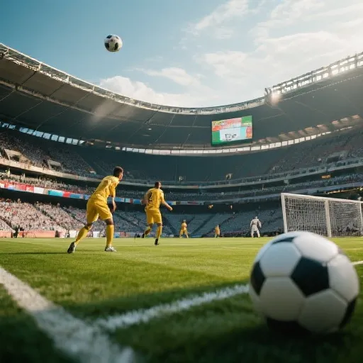 足球赛场精彩瞬间